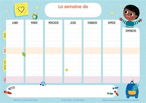 Agenda de la semaine 